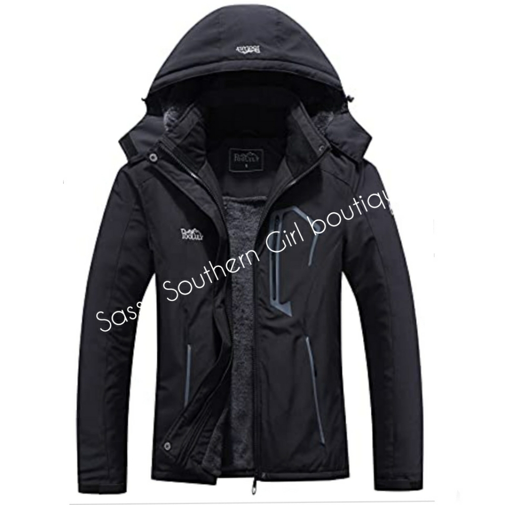 ⭐🆕 Plus size Black ski winter jacket